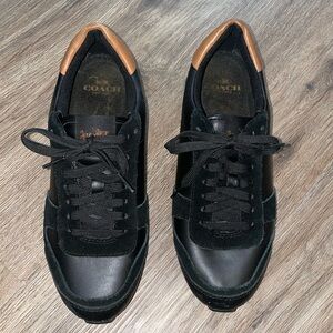 Coach black tennis shoes sneakers size - 8b